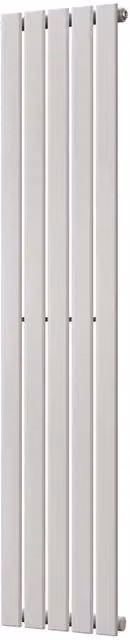 Typhoon White Designer Single Panel Steel Radiator, H: 160 cm, W: 34 cm