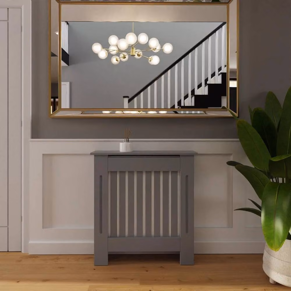 Havendro Small Vertical Slat Grey MDF Radiator Cover – 3