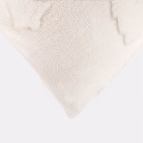 OHS 2 Pack Christmas Tufted Winter Tree Sherpa Fleece Cushion Covers, Cream, W/D/H: 45 x 45 x 45 cm – 2