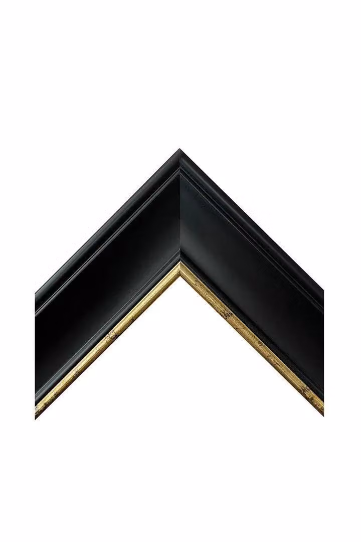 Frames & Mirrors 4U Scandi Black and Crackle Gold Single Rectangular Photo Frame, W: 25.4 cm x H: 25.4 cm – 2