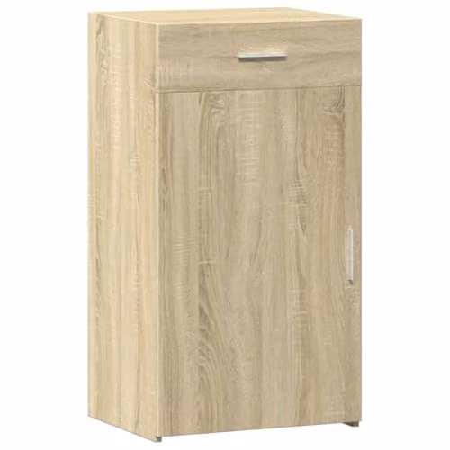 vidaXL Sonoma Oak Sideboard in Brown and Beige, W/D/H: 50 x 42.5 x 93 cm