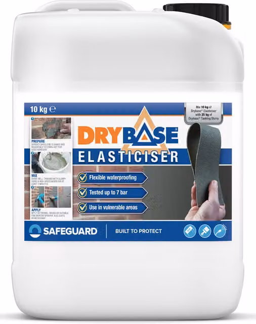 Drybase Elasticiser for Drybase Tanking Slurry to Form Elasticised Waterproofing Slurry, Grey