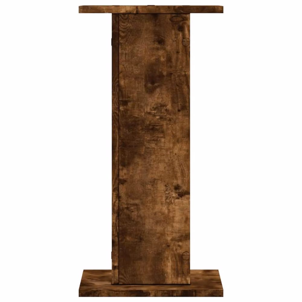 Berkfield Home Set of 2 Modern Wood Plant Stands in Brown, W/D/H: 30 x 30 x 60 cm – 4
