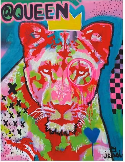 Jessi Dahlquist @Queen Multicolour Abstract Paper Poster – 1