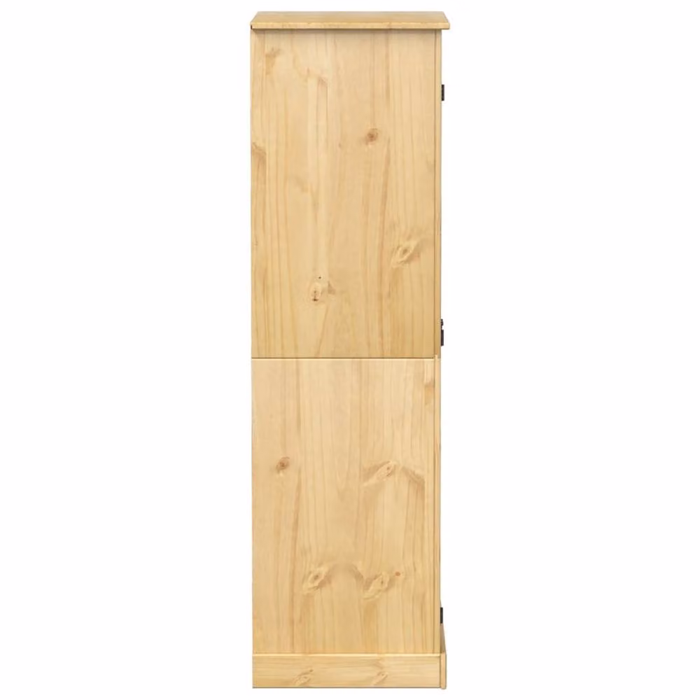 Berkfield Home Corona Wardrobe in Natural Solid Waxed Pine, W/D/H: 76 x 50 x 170 cm – 3