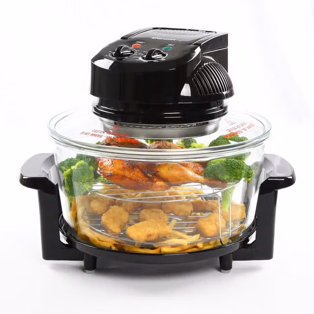 EMtronics 17 Litre Halogen Air Fryer Oven in Black
