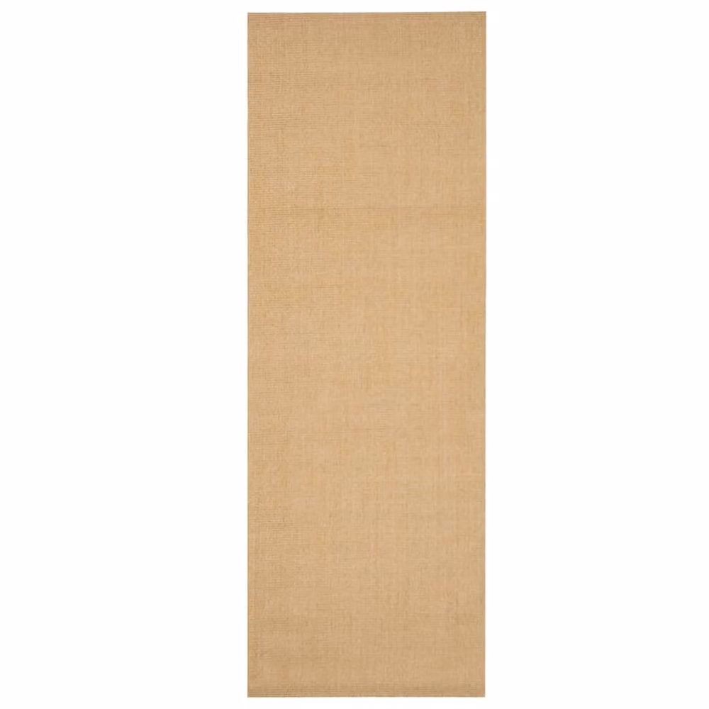 Berkfield Home Natural Sisal Rug in Beige and Sand, W/D: 100 x 300 cm – 2