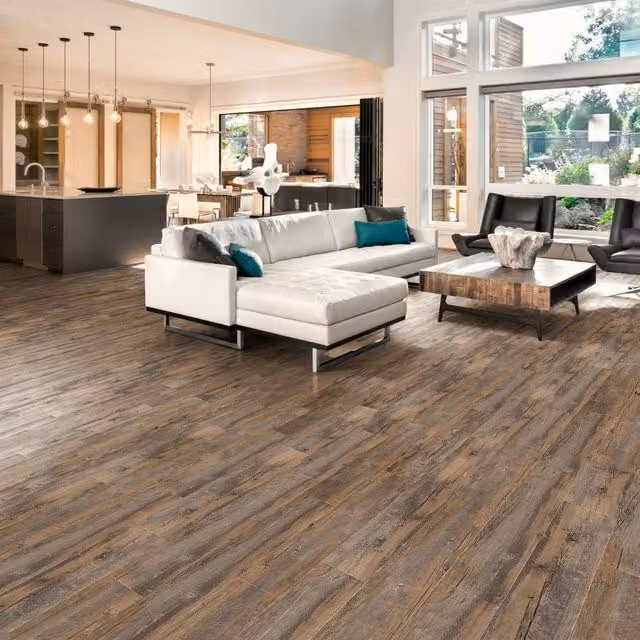 Luvanto Design Wood Effect Glue Down Luxury Vinyl Tile Plank in Beige, 2.5mm