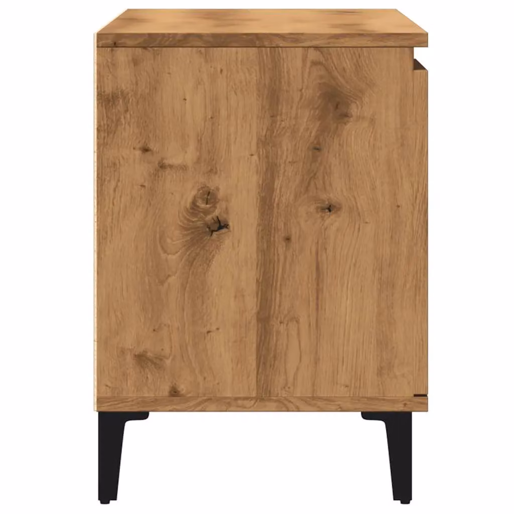 Berkfield Home Artisan Oak TV Cabinet in Brown, W/D/H: 102 x 35 x 50 cm – 4