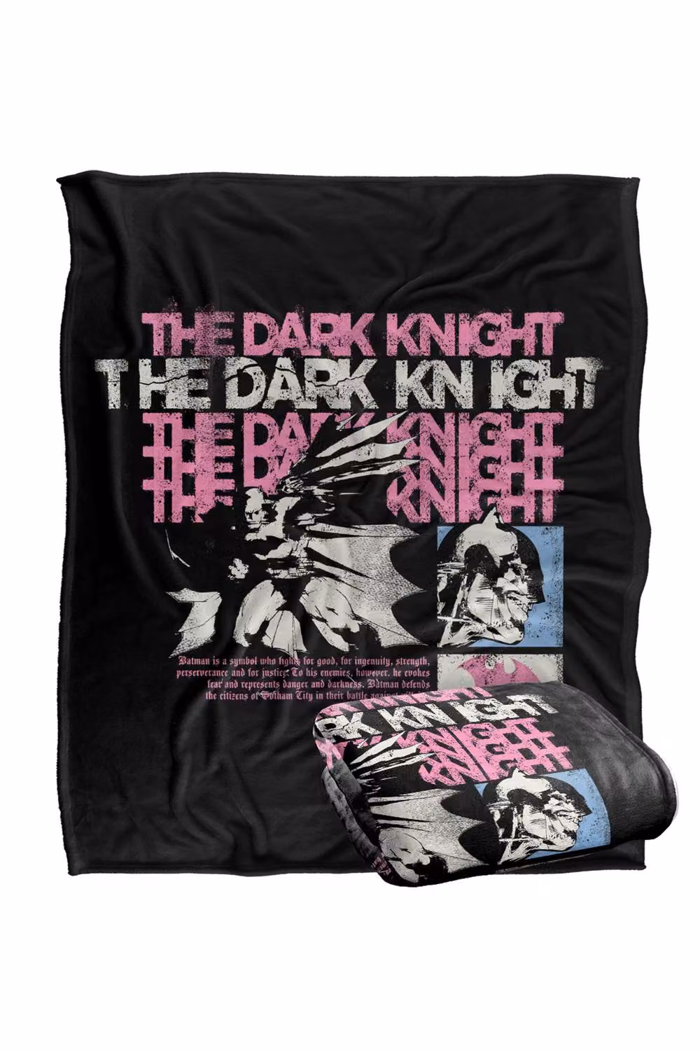 Warner Bros. Batman The Dark Knight Super Soft Fleece Throw Blanket, Multicolour, W/D/H: 91 x 147 cm – 7