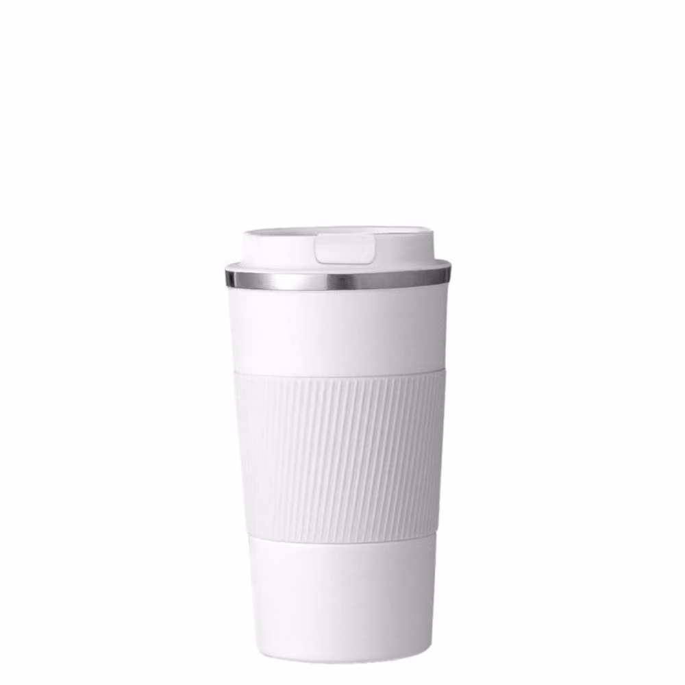 Lovii Elite Vacuum Insulated Stainless Steel Travel Mug with Lid, Black and White, 380 ml – 3