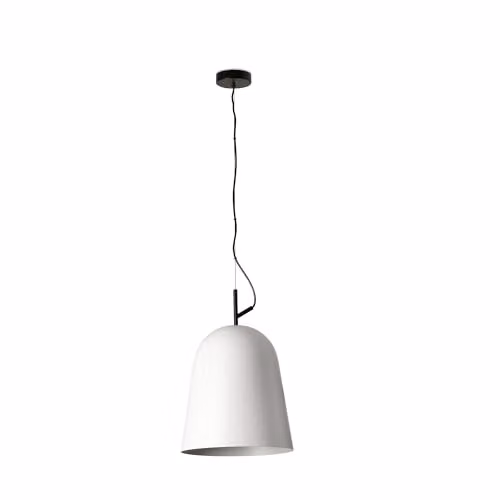 Netlighting FARO Barcelona White Dome Pendant Ceiling Light, Diameter: 29 cm