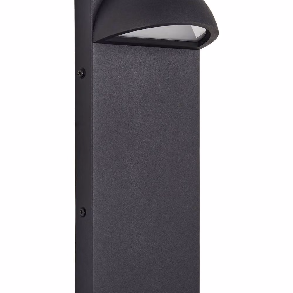 Wyld and Coco Modern LED Outdoor Wall Light in Matte Black with Transparent Glass, IP44 Rated, H 28.0 x W 12.0 x D 12.0 cm – 2
