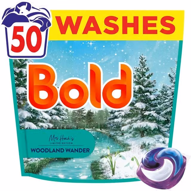 Bold Mrs Hinch Laundry Pods Woodland Wander Multicolour 50 Count