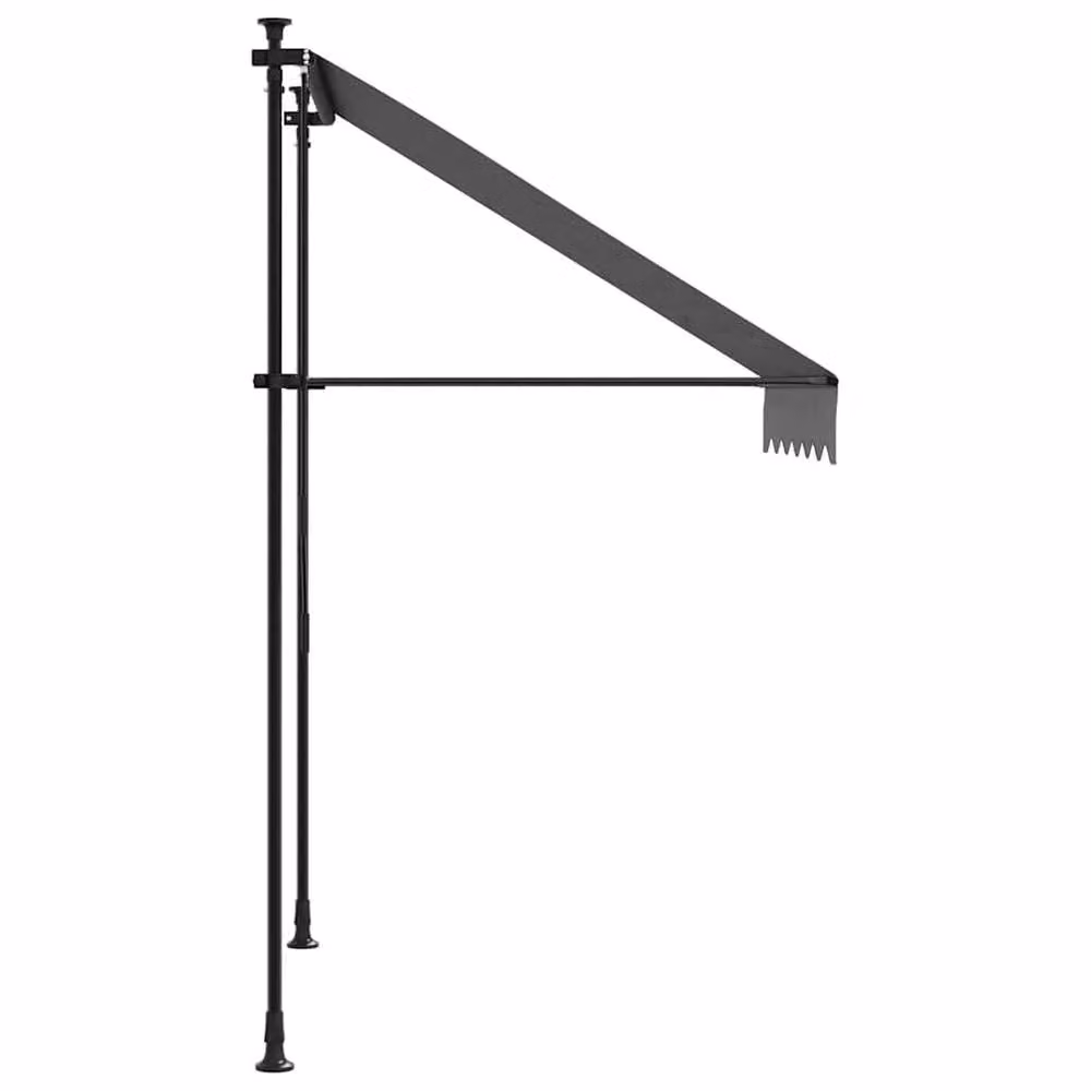 Berkfield Home Manual Retractable Folding Arm Awning in Anthracite Grey, W/D/H: 300 x 150 x 150 cm – 3