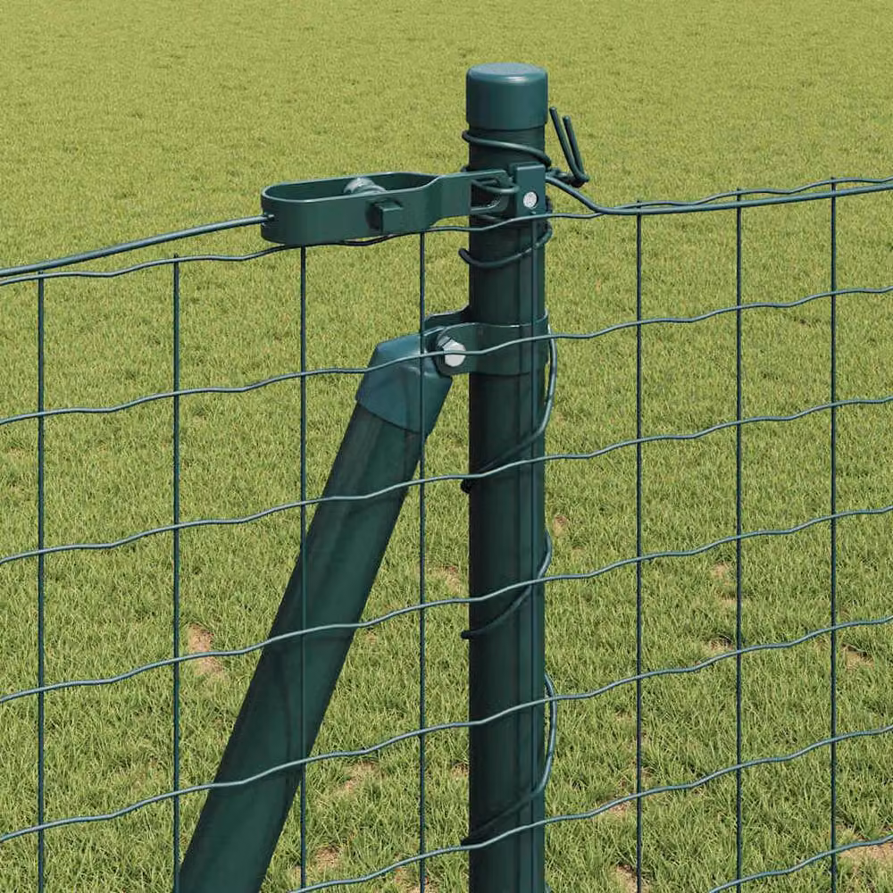 vidaXL Set of 52 Green Concrete Square Fence Posts, W/D/H: 3.2 x 3.2 x 78.5 cm – 2