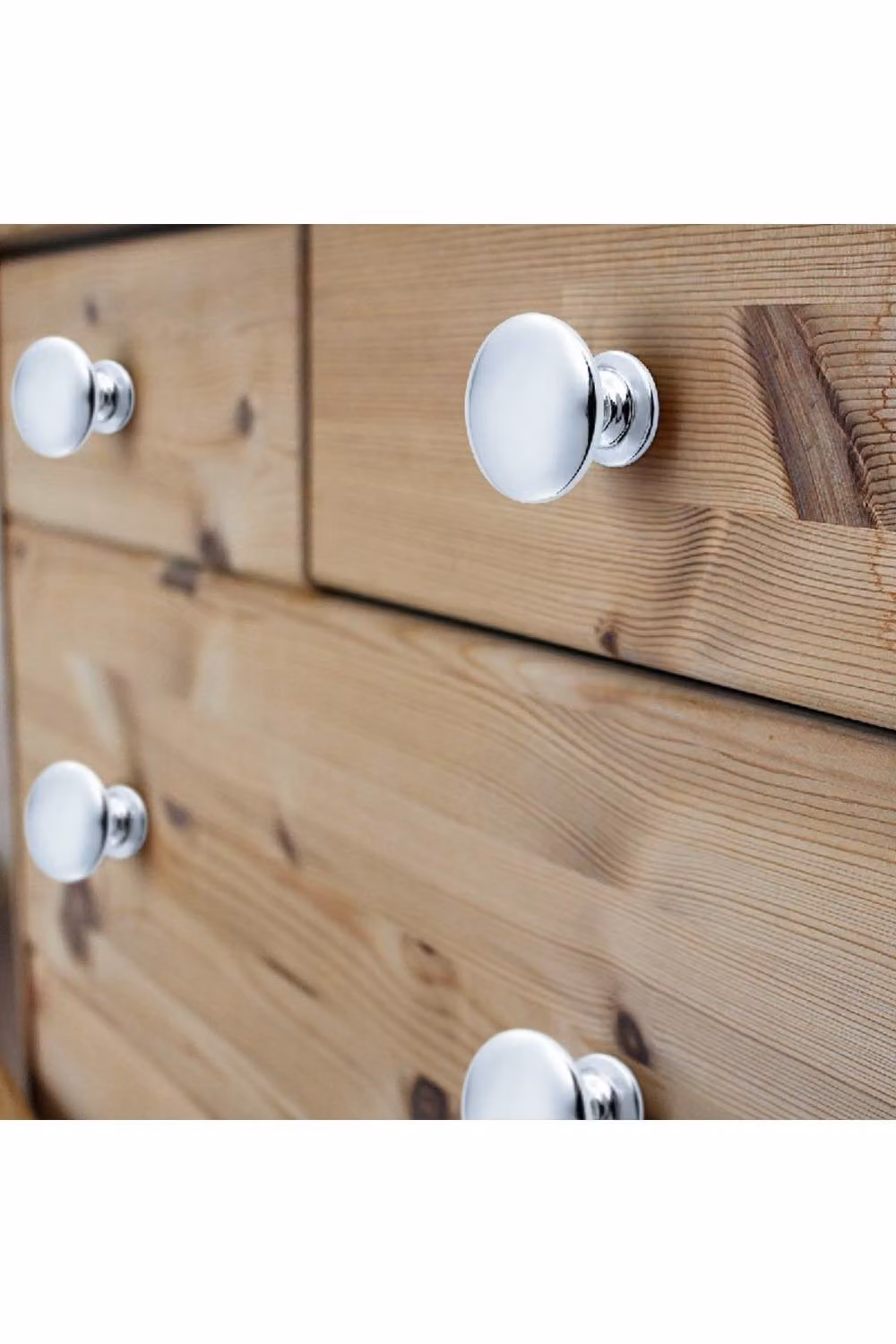 KDMD 4 Pack Brushed Nickel Stainless Steel Cabinet Knobs in Silver – 3