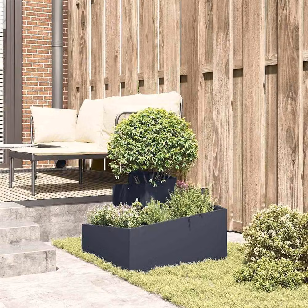 Berkfield Home Durable Plastic Planter Tub in Anthracite – 3