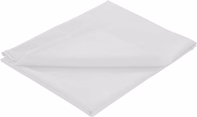 NewEdgeBlinds Basics Plain White Flat Sheet, W/D/H: 180 x 200 cm
