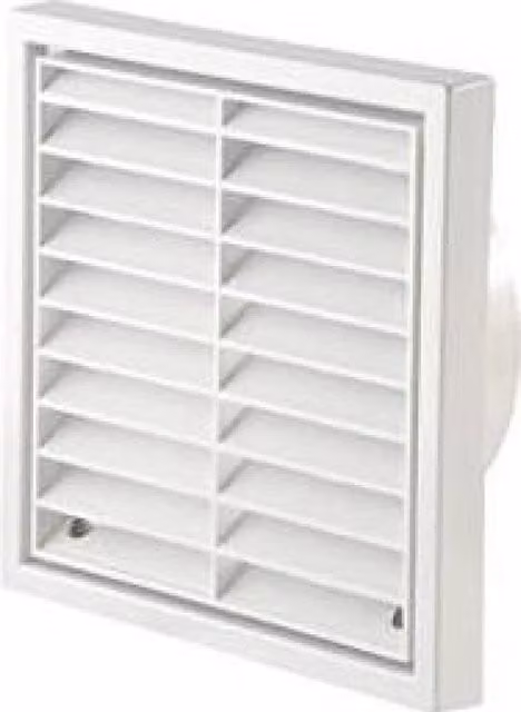 Airvent Fixed Grille, White, 100mm
