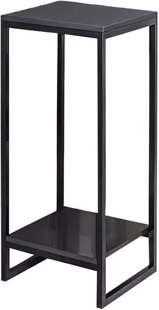 KORVIXA Black Slim Plant Stand Table for Indoor Plants and Herb Gardens, W/D/H: 60 x 24 x 60 cm
