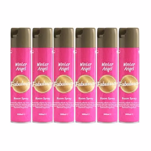 Fabulosa Winter Angel Air Freshener Spray, Pink, 300ml, 6 Pack – 1