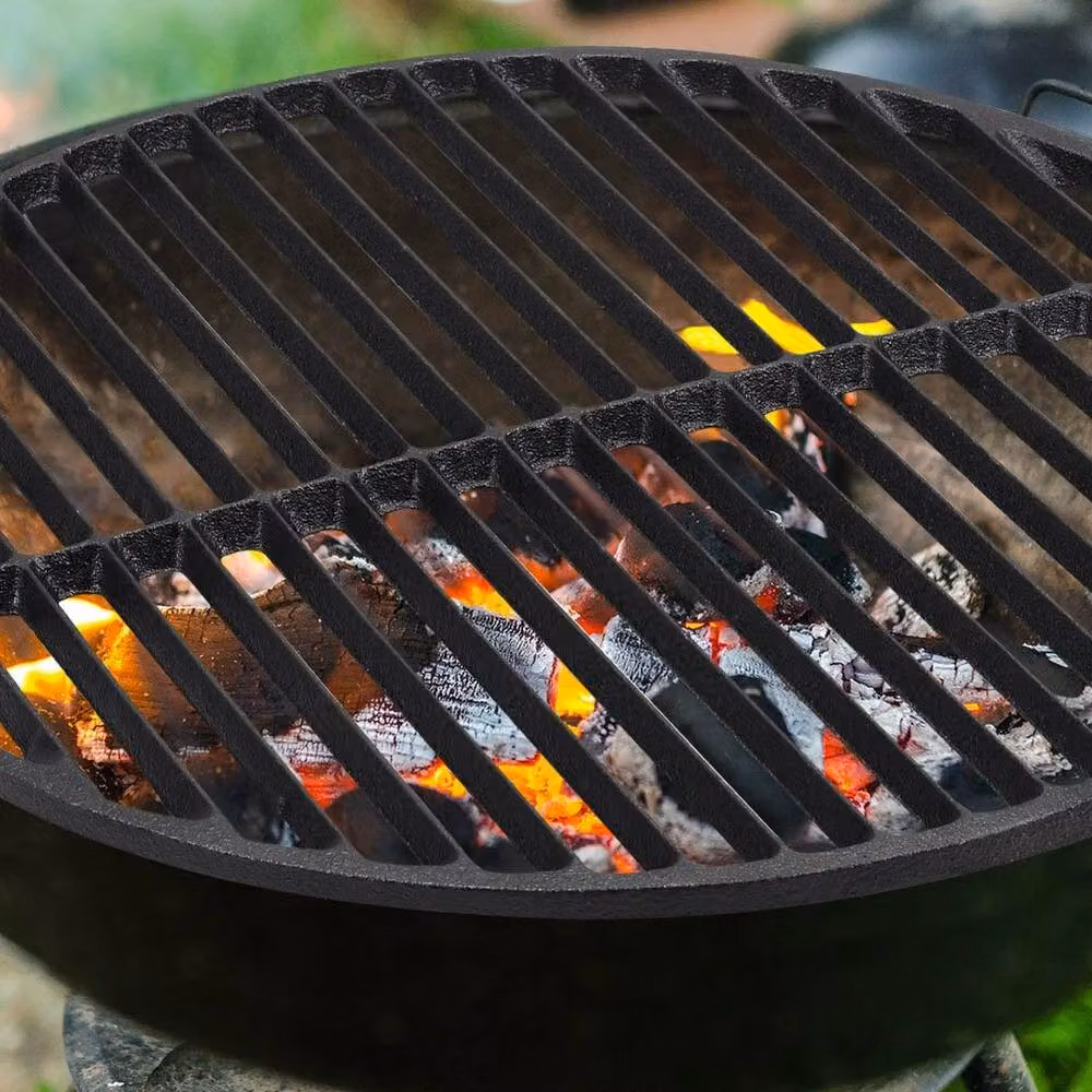 KORVIXA Round Cast Iron Barbecue Grill Grate in Black – 3
