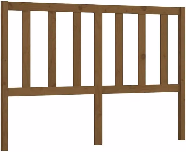 Berkfield Home Rustic Solid Wood Pine Bed Headboard, Honey Brown, W: 156 cm, D: 4 cm, H: 100 cm – 1
