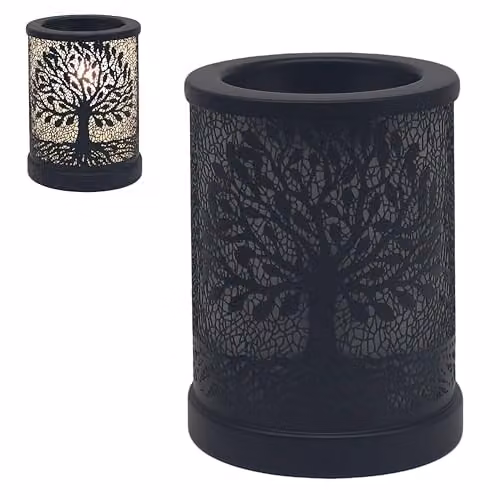 Lesser & Pavey Desire Aroma Trees Black Metal Tabletop Decor Lamp