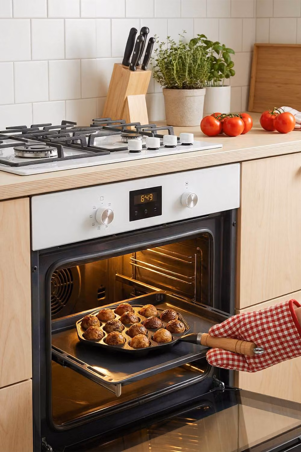Garden Sanctuary 14-Hole Uncoated Cast Iron Takoyaki Frying Pan in Black – 3