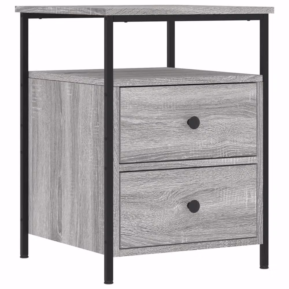 Berkfield Home Grey Sonoma Bedside Cabinet W/D/H: 44 x 45 x 60 cm – 3