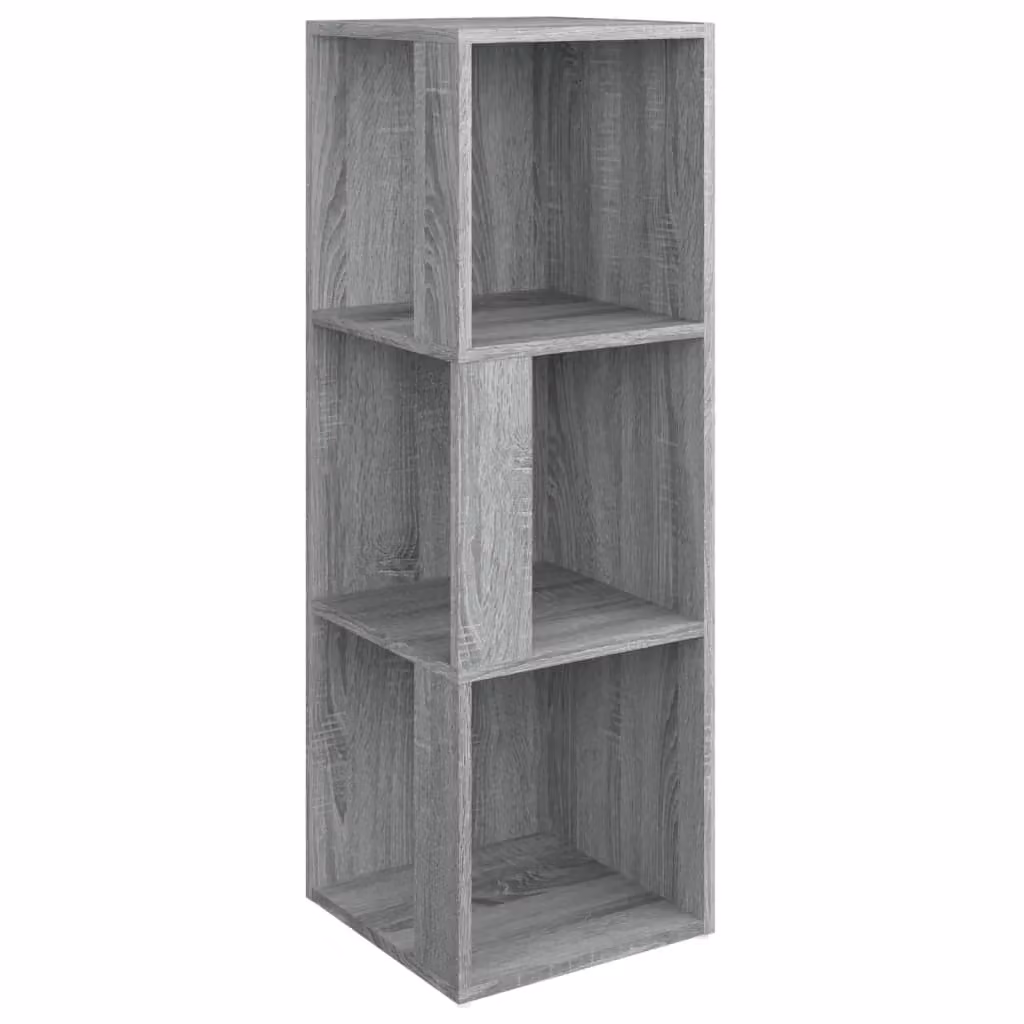 Berkfield Home Corner Cabinet in Grey Sonoma, W/D/H: 33 x 33 x 100 cm – 2