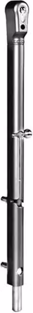 Locinox Lockable Drop Bolt for Ready Made Gates, Grey RAL 7016 – 1