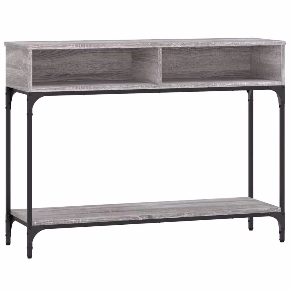 Berkfield Home Decorative Console Table in Grey Sonoma, W/D/H: 100 x 30.5 x 75 cm – 2