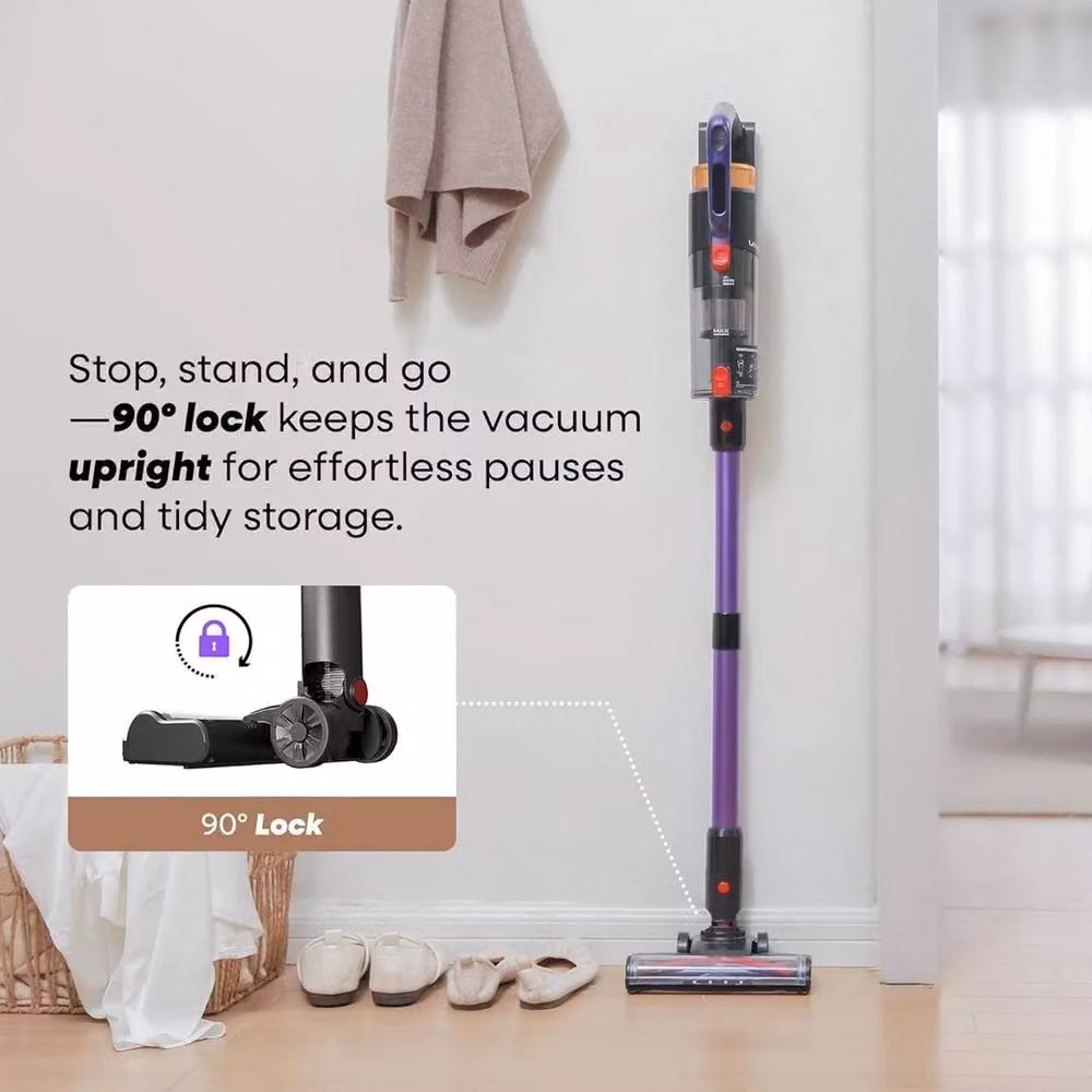 SPETLEK Cordless Bagless Vacuum Cleaner with Anti Tangle Roller, 550W, Grey – 2