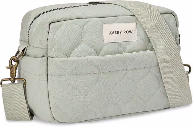 Avery Row Messenger Crossbody Pram Organiser Bag in Green – 1