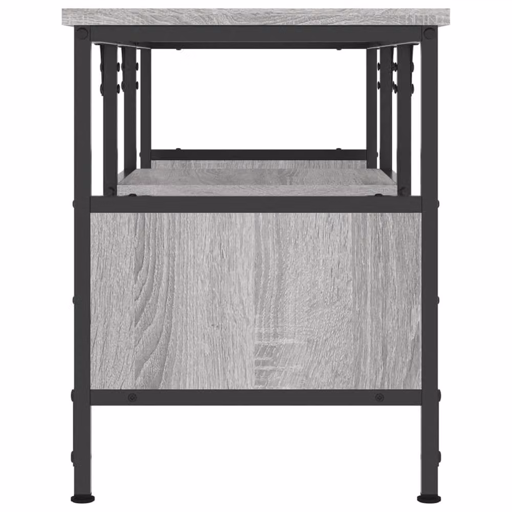 Berkfield Home Industrial TV Cabinet in Grey Sonoma, W/D/H: 100 x 35 x 45 cm – 4
