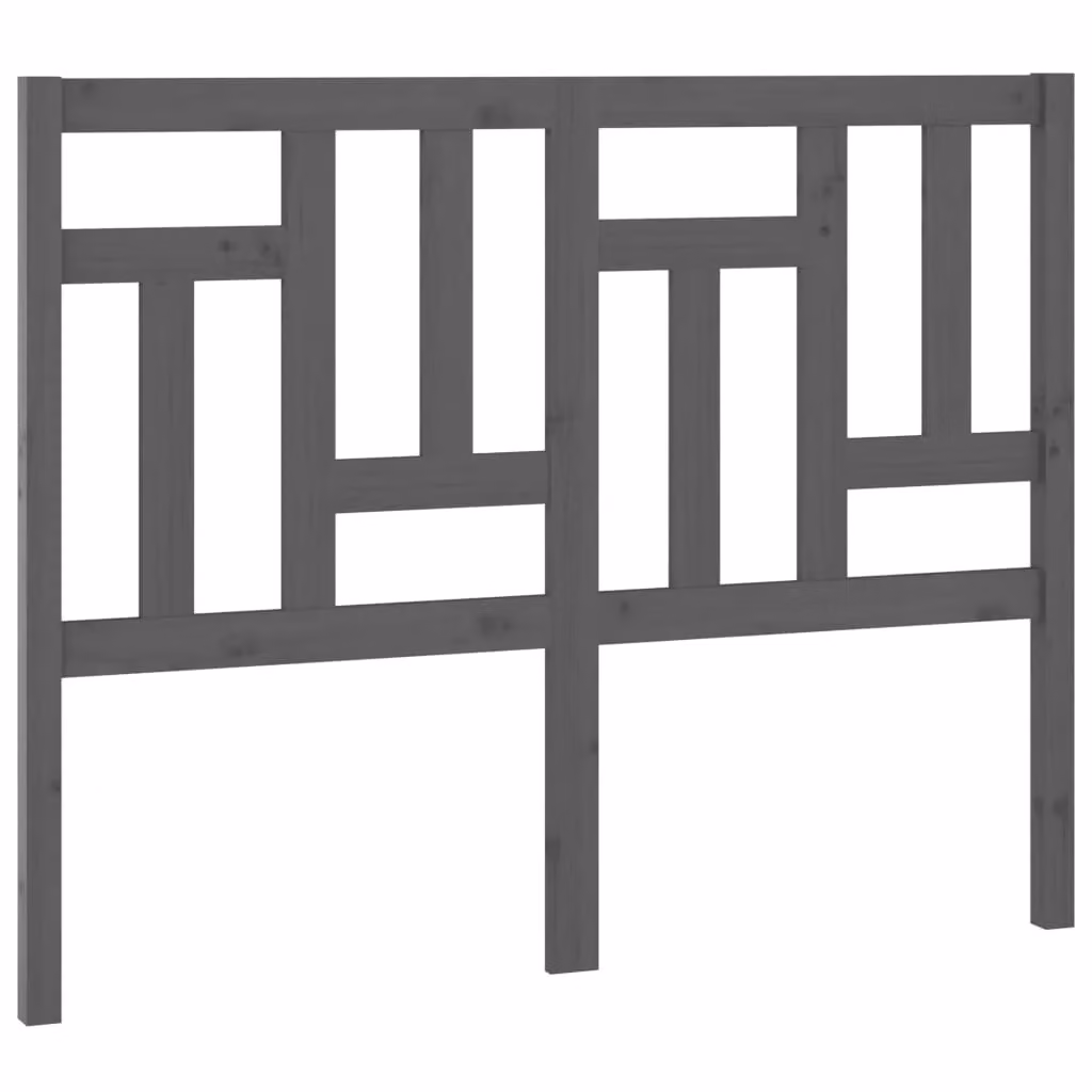Berkfield Home Grey Rustic Solid Pine Wood Bed Headboard W/D/H: 205.5 x 4 x 100 cm – 2