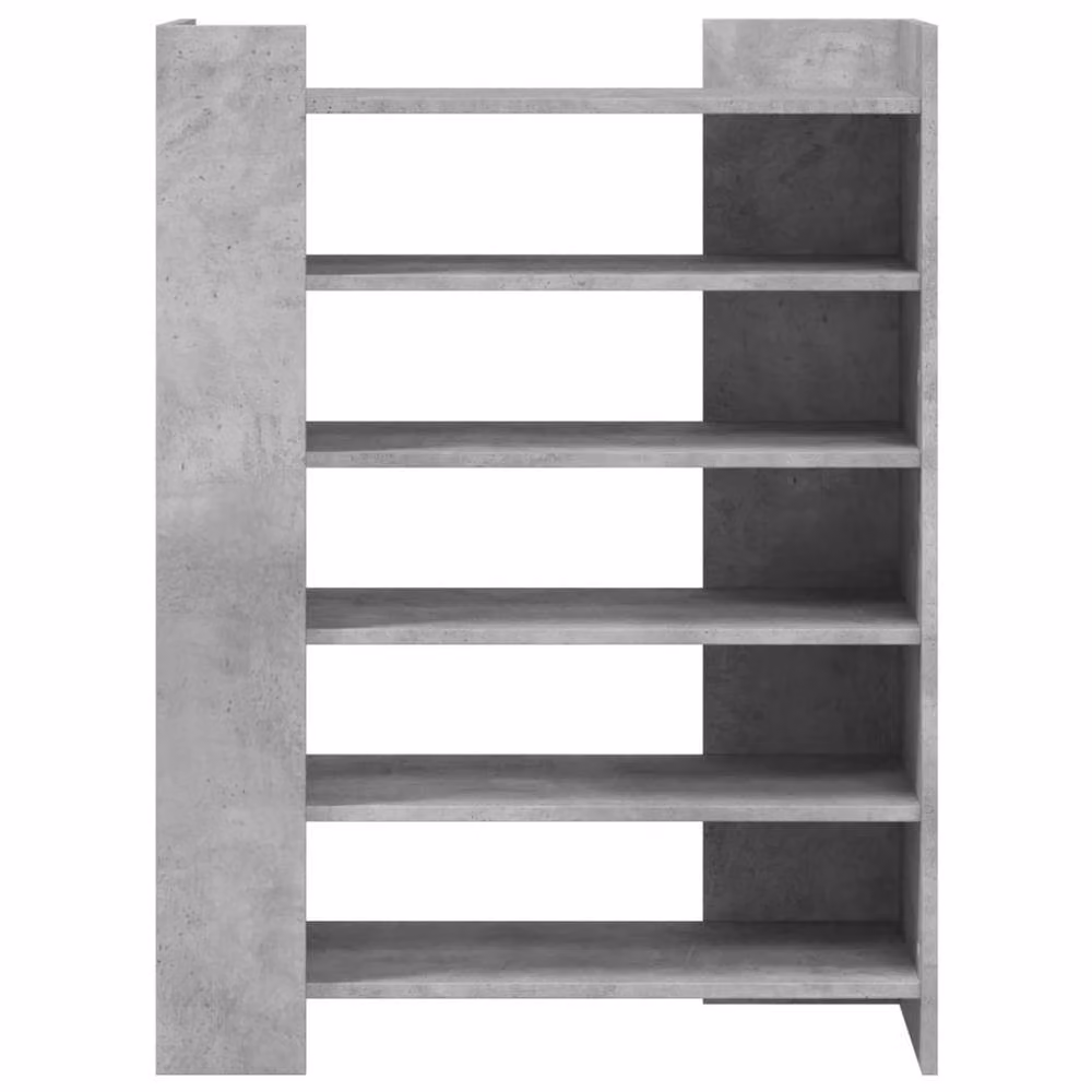 Berkfield Home Shoe Cabinet in Concrete Grey, W/D/H: 74.5 x 37.5 x 100 cm – 3