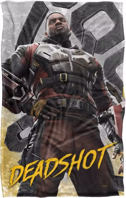 Warner Bros. Suicide Squad Kill The Justice League Deadshot Multicolour Super Soft Polyester Blanket, Large