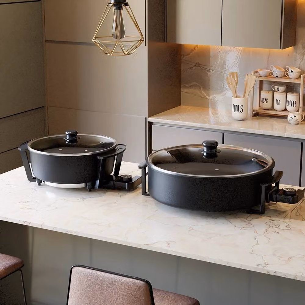 PAWNORA 8L Large Electric Frying Pan in Black – 3
