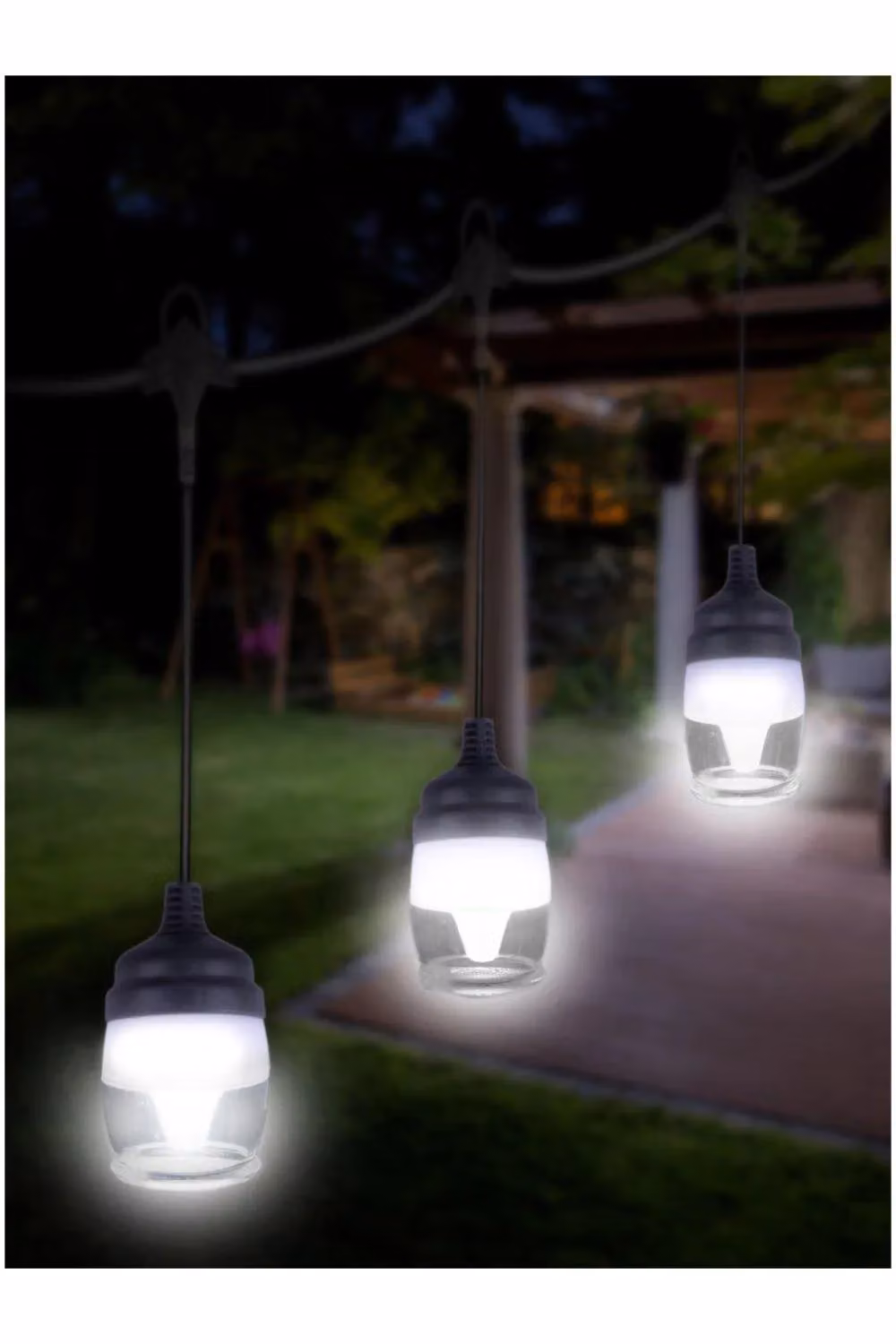 Netagon Multicolour RGBW LED Festoon Lights with 14 Shatterproof Lamps and 13m String, IP68 Waterproof with App and IR Remote Control – 2