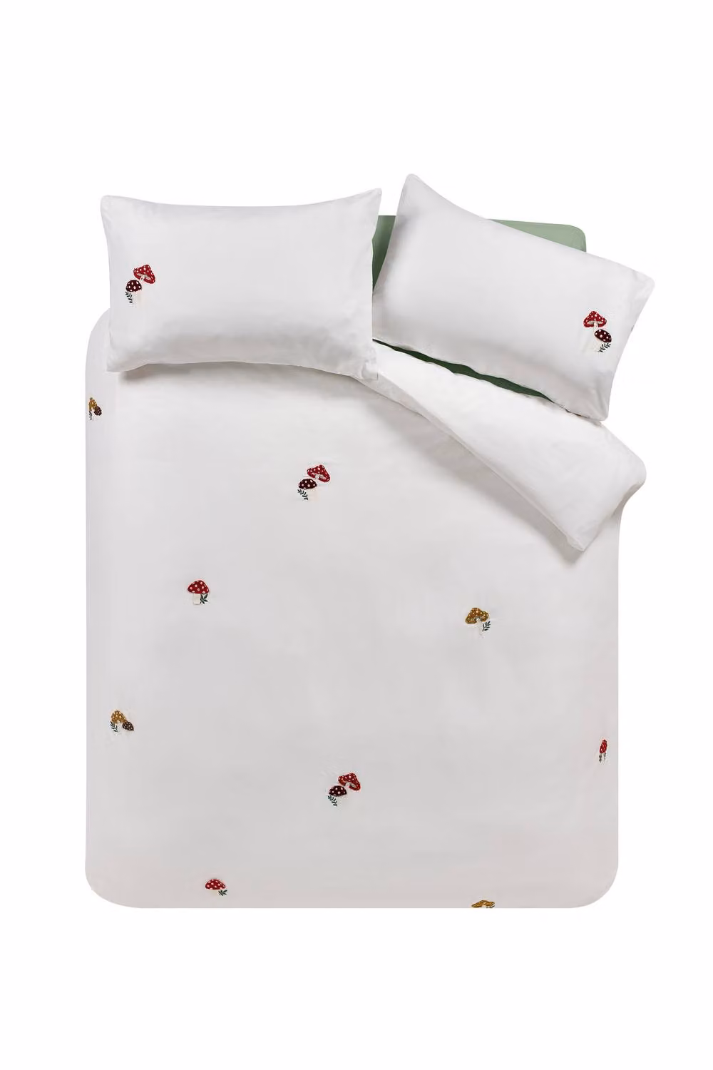 Catherine Lansfield Woodland Crochet Duvet Cover and Pillowcase Set, White, W/H: 180 x 200 cm, Pillowcase: 50 x 75 cm – 3
