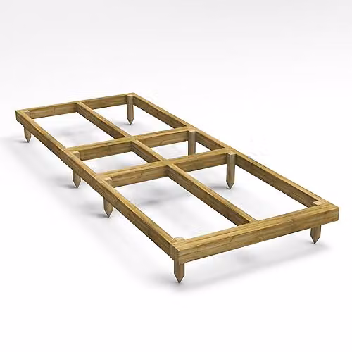 Powersheds Premium Wooden Shed Base with Pressure Treated Tanalised Timber Bearers, Brown