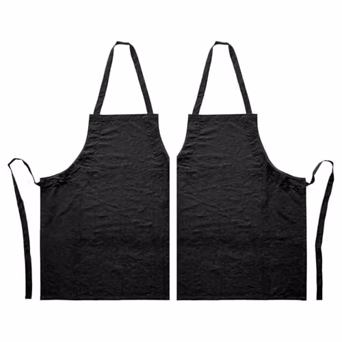 Nicola Spring Cotton Unisex Bib Aprons, Pack of 2, Black – 6