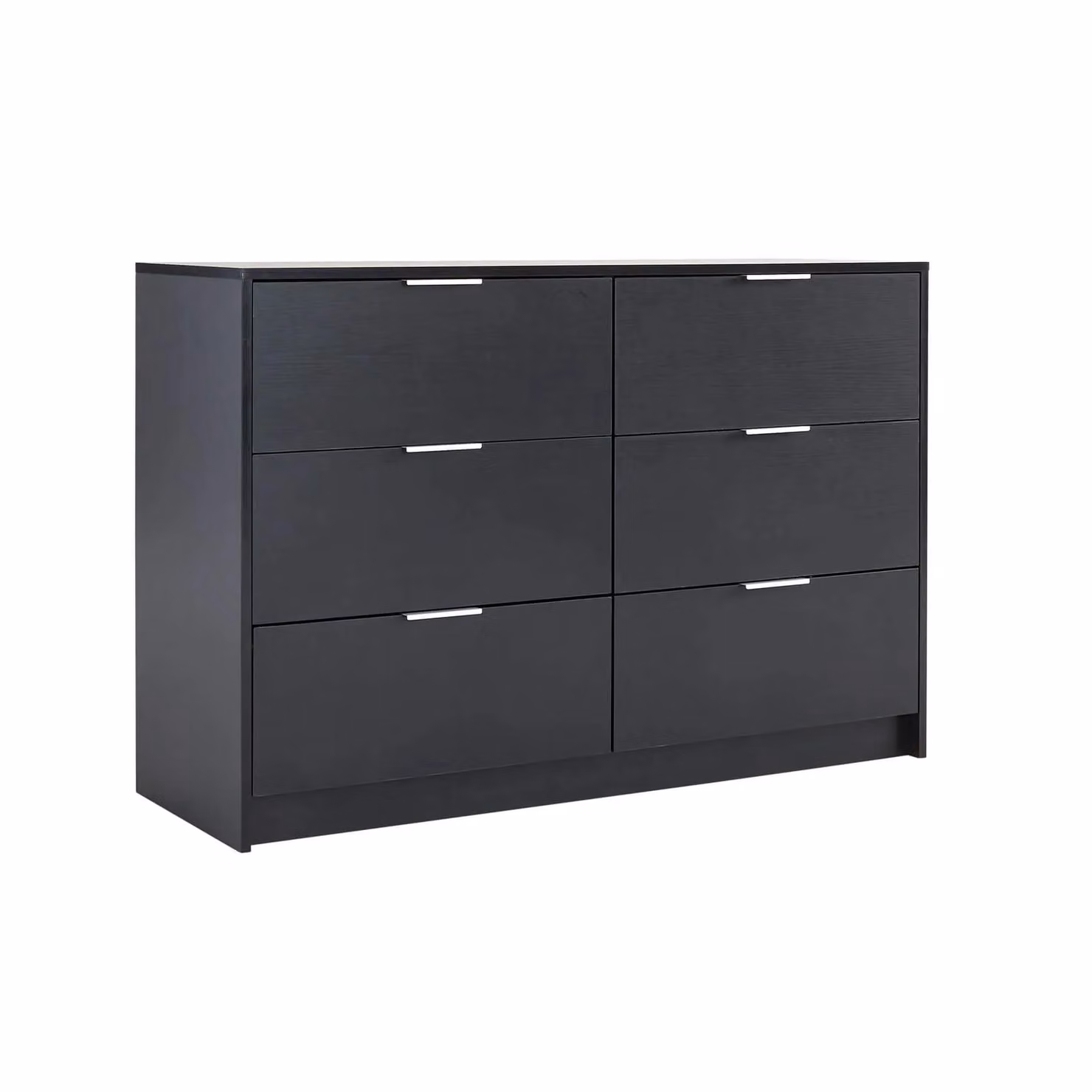 Home Source 6 Drawer Bedroom Clothing Storage Chest in Black – 3