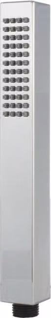 Nes Home Chrome Square Single Mode ABS Handset in Silver