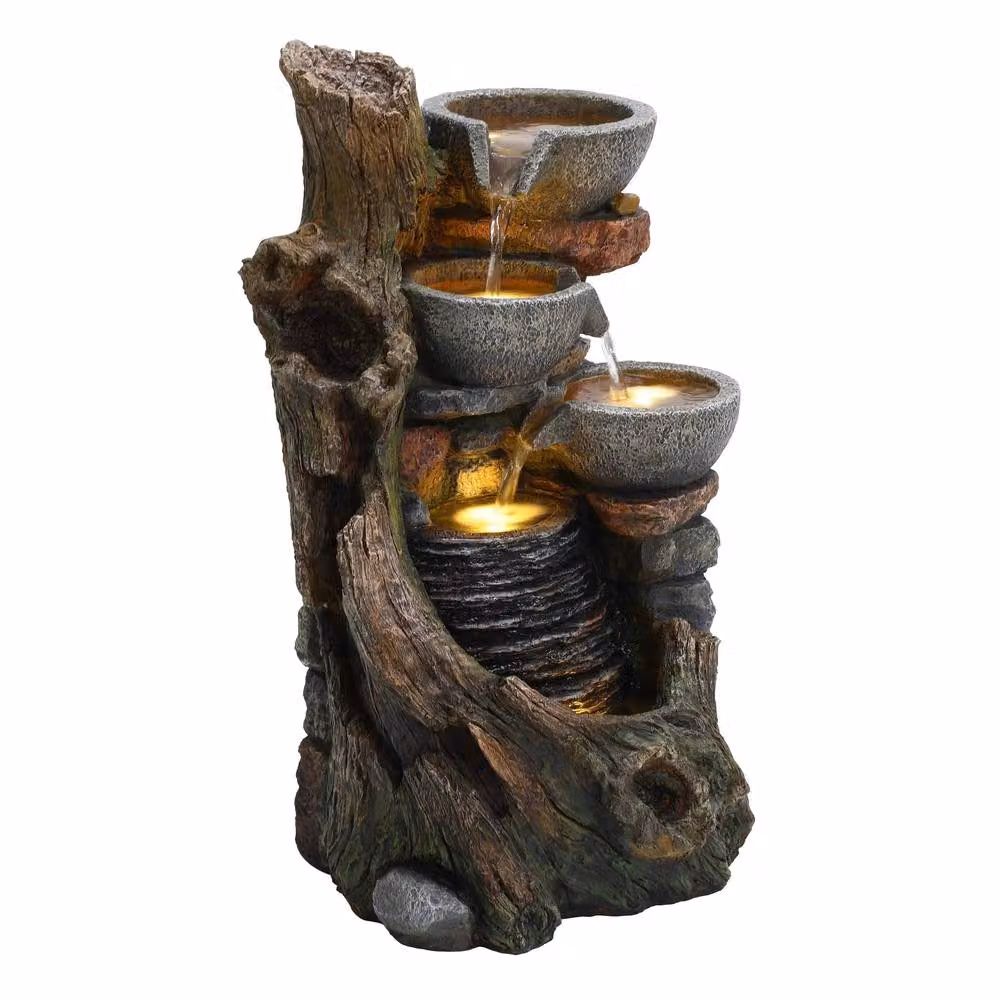 Monstershop Rustic Brook Electric Water Feature in Grey, W/D/H: 66 x 40 x 34 cm – 3
