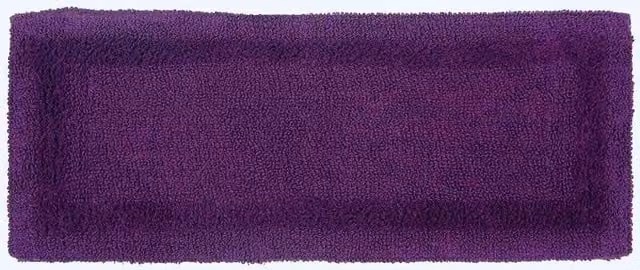 Homescapes Luxury Reversible Cotton Bath Mat Runner, Purple, W: 40 cm, L: 100 cm – 1