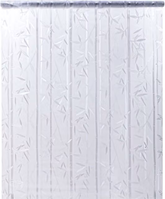 Berkfield Home Frosted Bamboo Pattern Window Film, Black, W: 60 cm, L: 500 cm